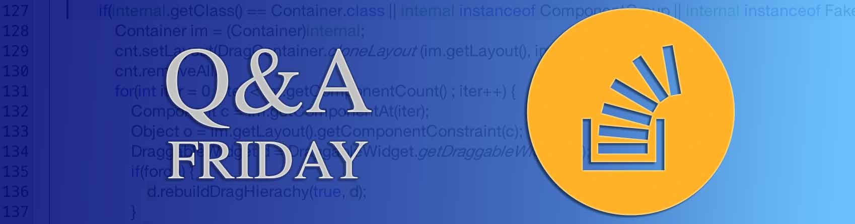 Questions of the Week XXIV